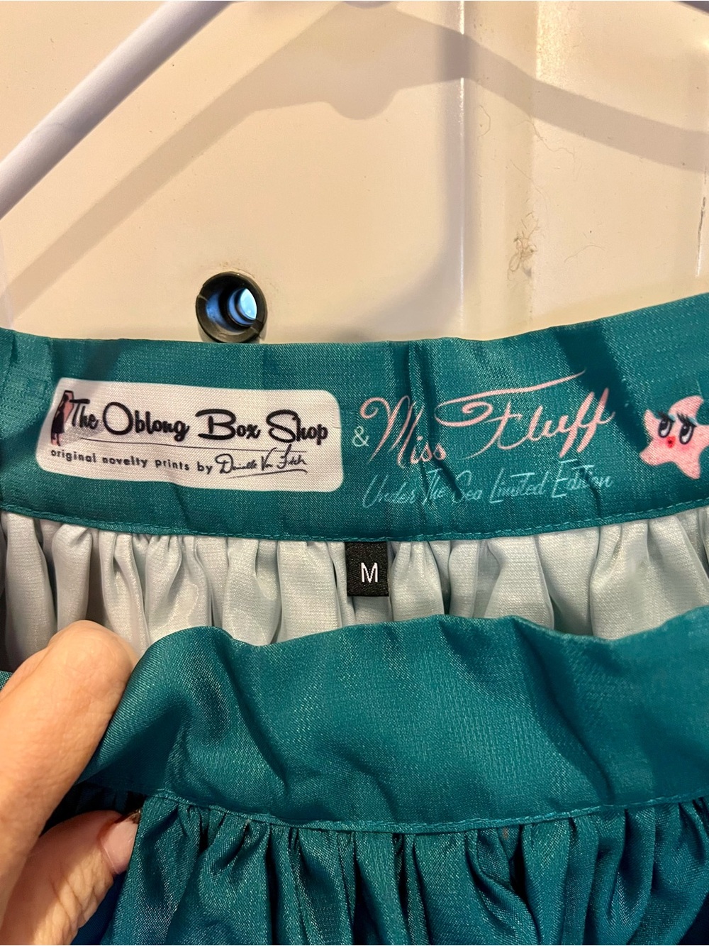 Miss Fluff Teal Skirt - The Oblong Box Shop Collaboration